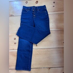 J. Crew Full Length Wide-Leg Jeans - Dark Blue